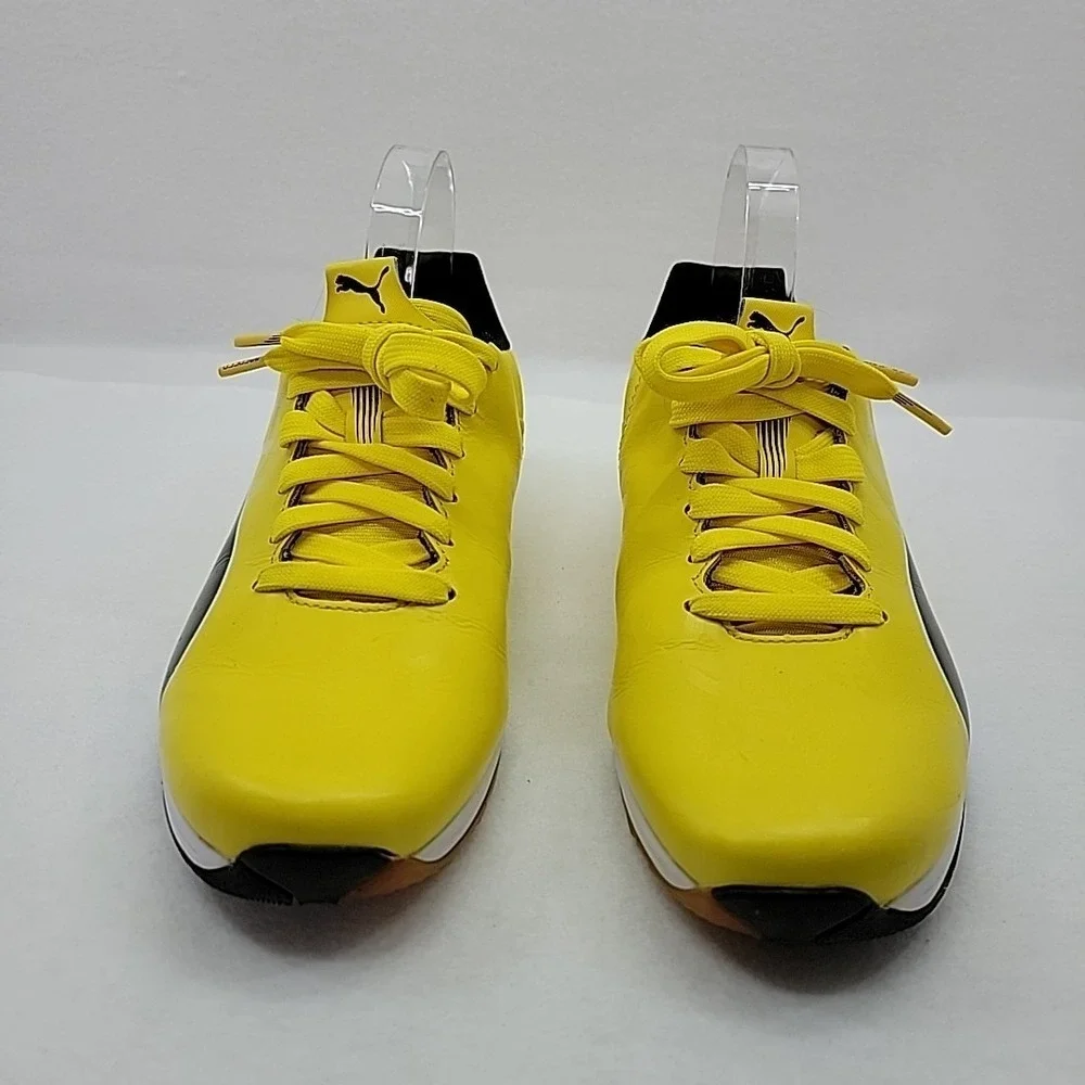 PUMA EvoSpeed Ferrari Sneaker Motorsport Shoe Vibrant Yellow Black Womens US 9.5